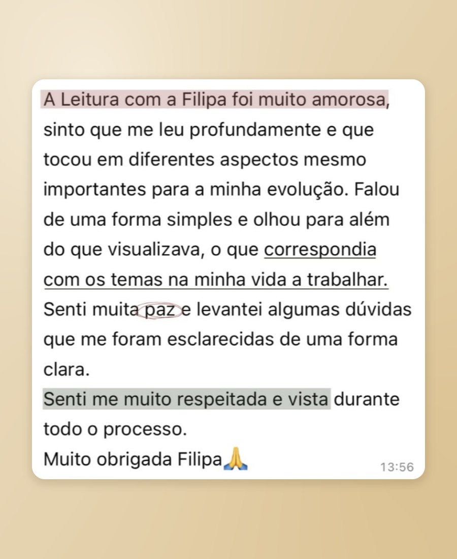 Testemunho de uma cliente