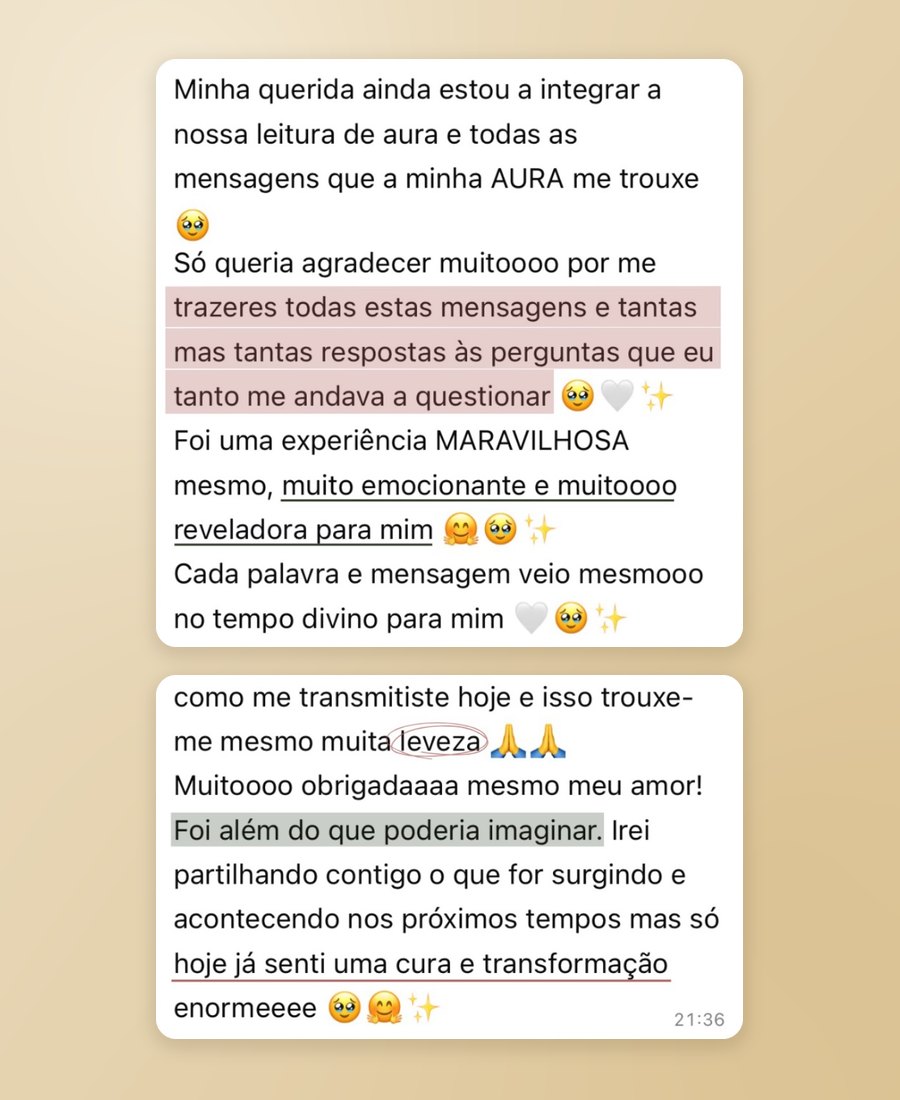 Testemunho de uma cliente
