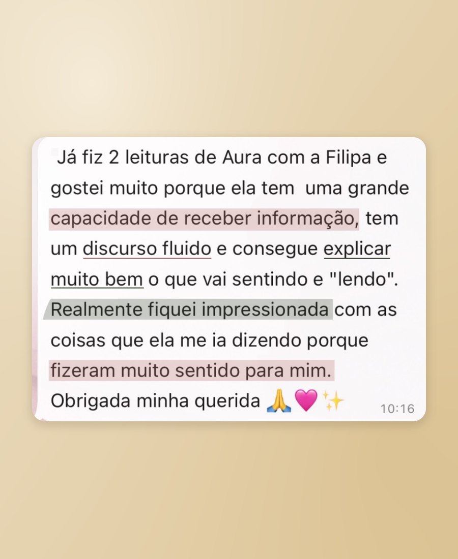Testemunho de uma cliente