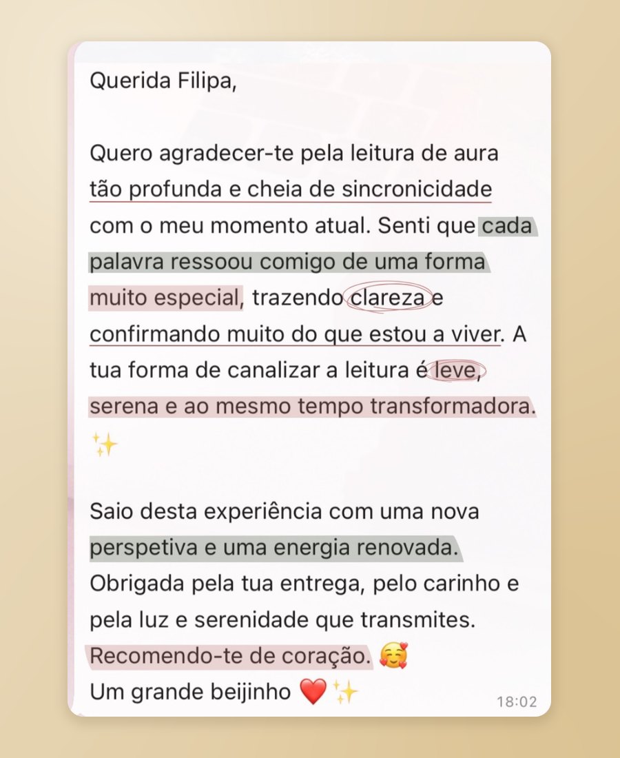 Testemunho de uma cliente