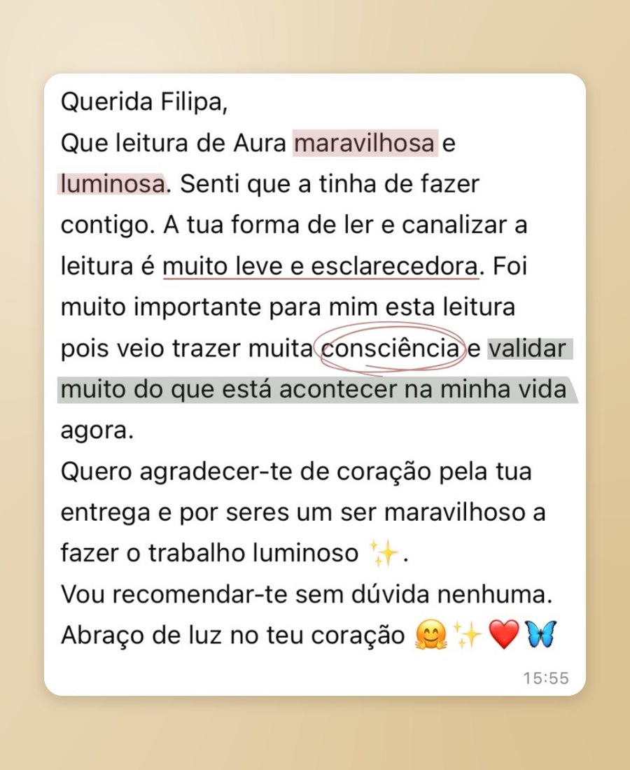 Testemunho de uma cliente